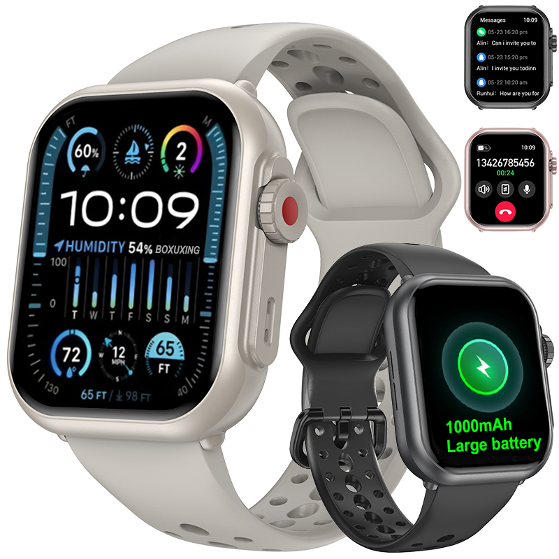 Smartwatch Watches With Bluetooth - Watch Ultra K62 Men Women 1000mAh
