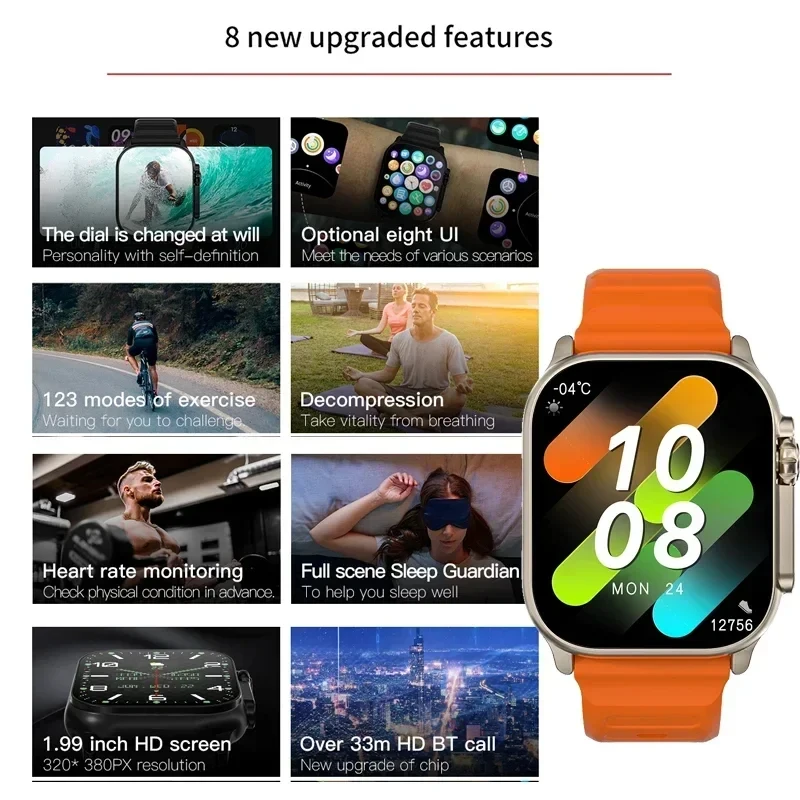 New Watch T10 Ultra Smart Watc - đánh giá và giá Smartwatch Watches With Bluetooth