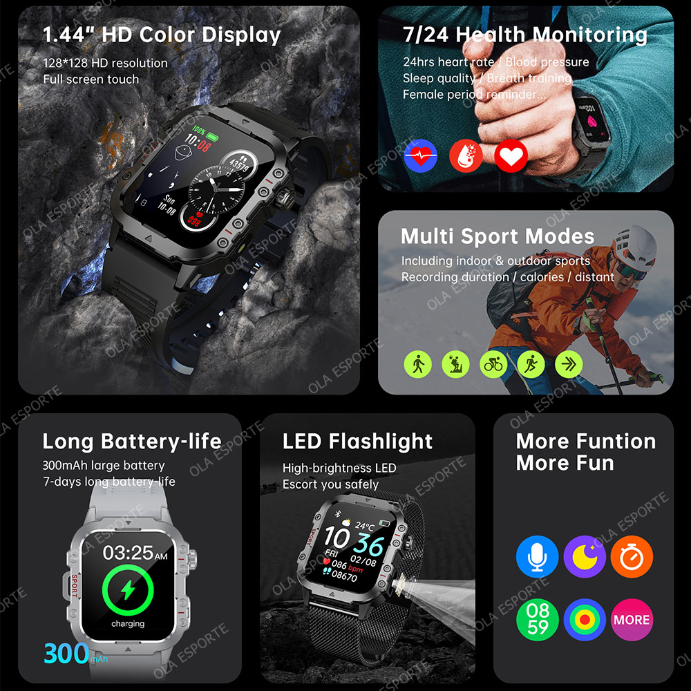 2026 New Rugged Military GPS S - đánh giá và giá Smartwatch Watches For Women With Gps