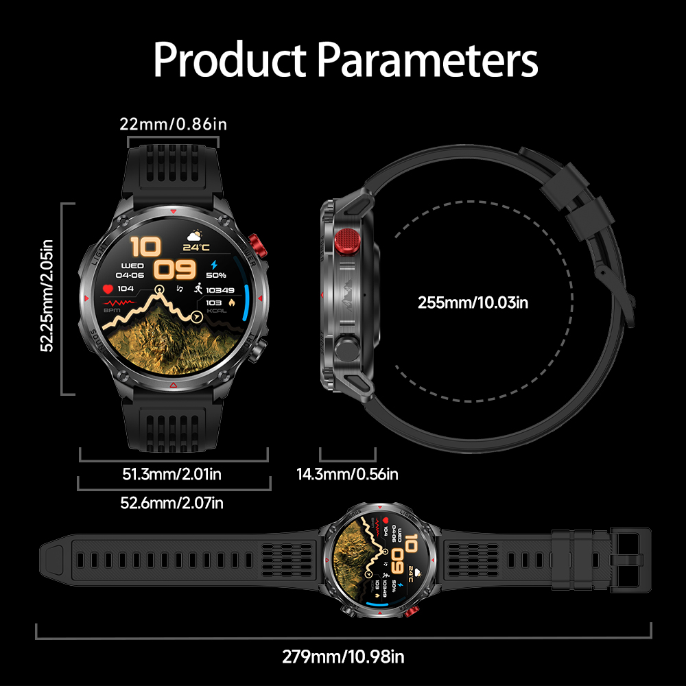 HT45 GPS Smart Watch - 1100mAh - đánh giá và giá Watch Display Pillow