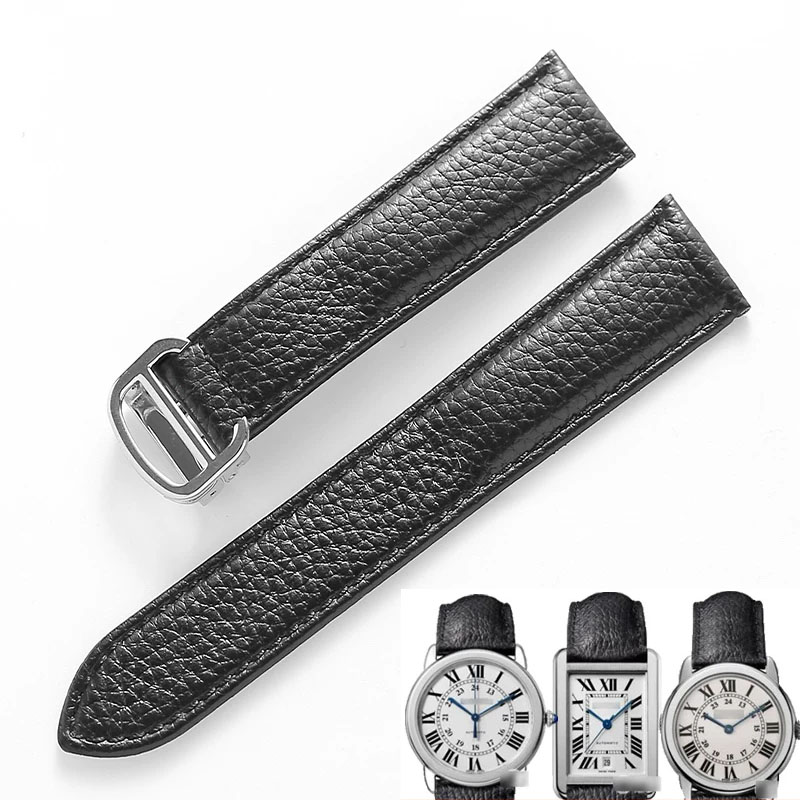 Genuine Leather Watch Strap fo - đánh giá và giá Cartier Watch Tank