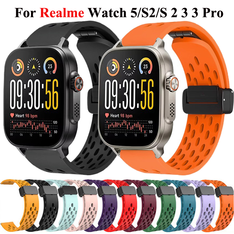 Magnetic Silicone Band For Rea - đánh giá và giá Watch S Realme