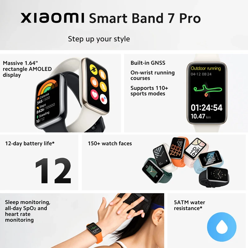 Xiaomi Smart Band 7 Pro 1.64'' - đánh giá và giá Smartwatch Watches With Bluetooth