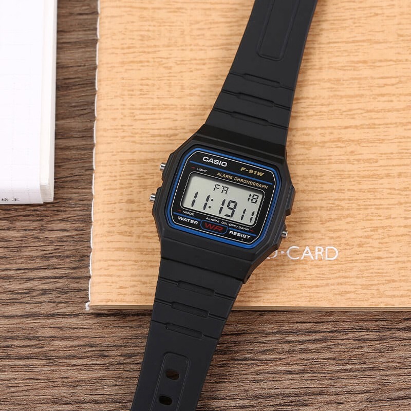 Casio F-91W-1 Fashion Retro Sm - đánh giá và giá Watch Display Pillow