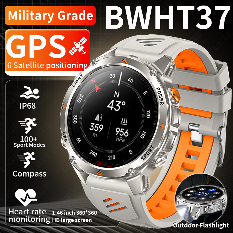 LIGE Rugged GPS Track Smart Wa - đánh giá và giá Smartwatch Watches With Bluetooth