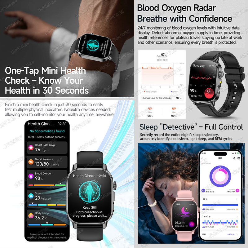 GUHUAVMI 2026 New Precise Heal - đánh giá và giá Smartwatch Watches With Bluetooth