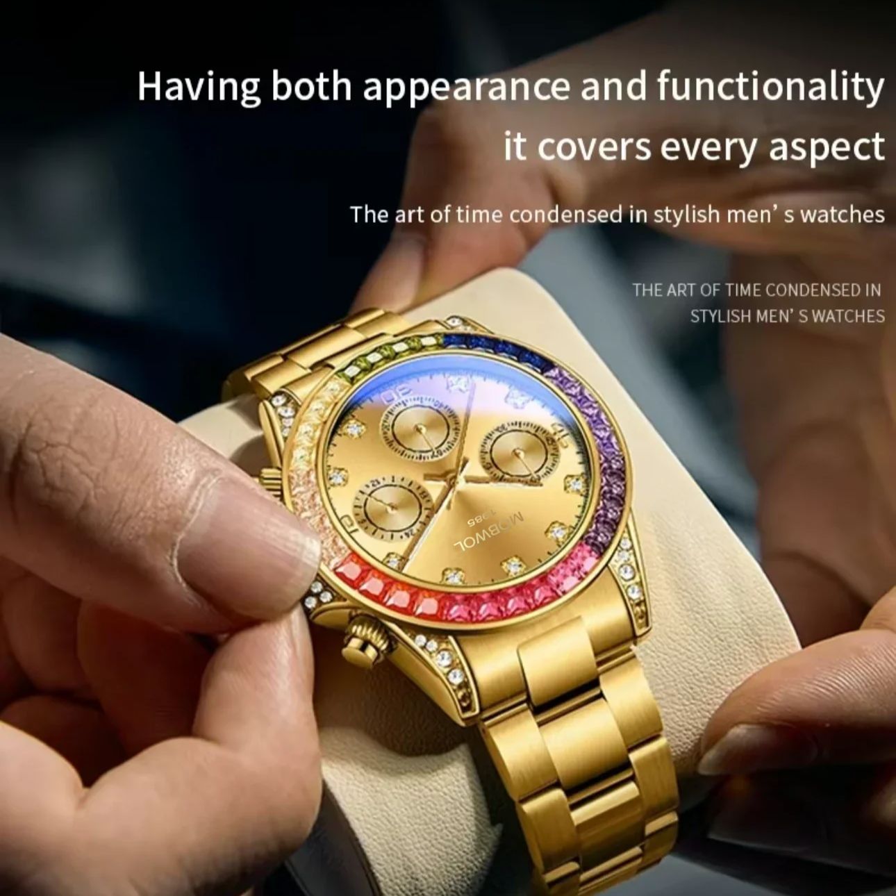 MOBWOL New Men Watch High-end  - đánh giá và giá Smartwatch Casual Watches For Men