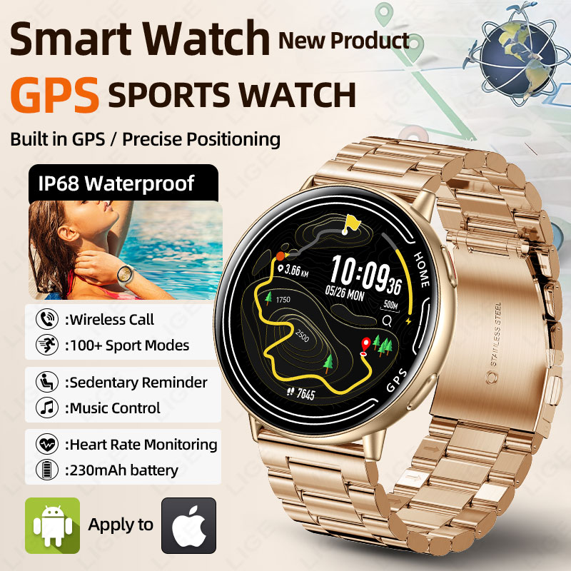 LIGE GPS Smart Watch Heart Rat - đánh giá và giá Smartwatch Watches For Women With Gps
