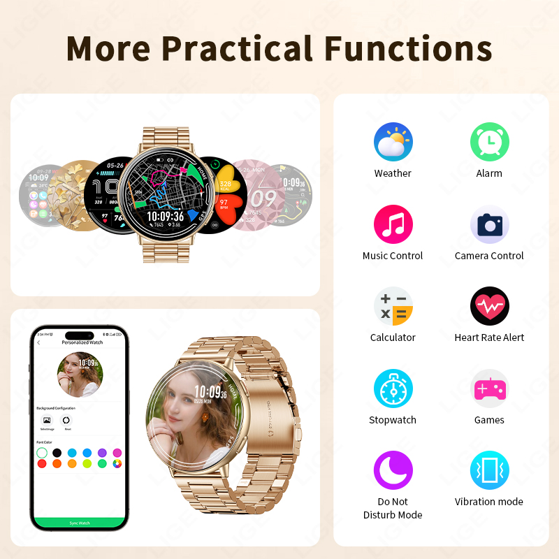 LIGE GPS Smart Watch Heart Rat - đánh giá và giá Smartwatch Watches For Women With Gps