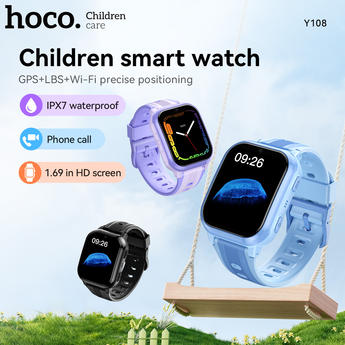 HOCO Y108 1.69inch HD LCD Curv - đánh giá và giá Watch Display Pillow