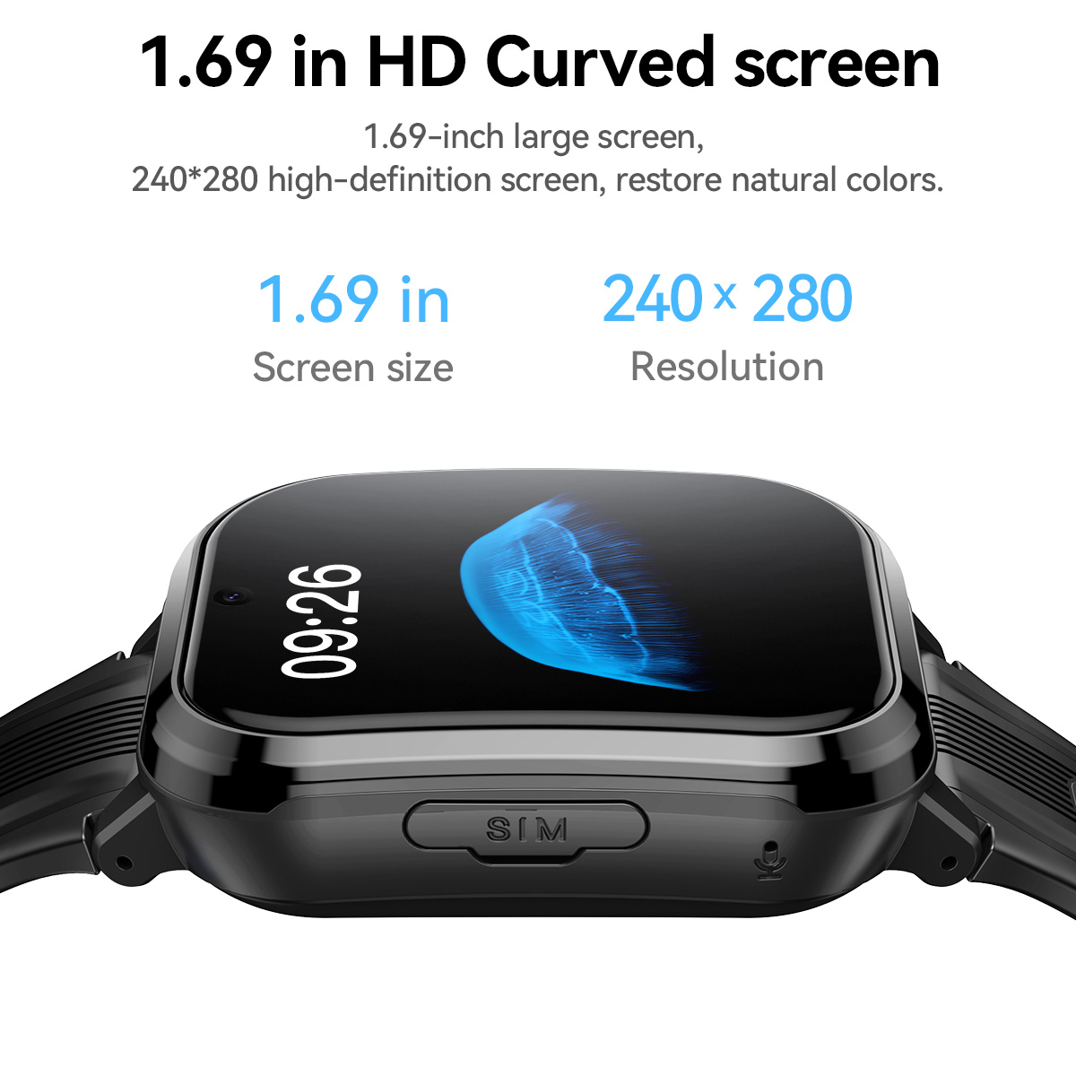 HOCO Y108 1.69inch HD LCD Curv - đánh giá và giá Watch Display Pillow
